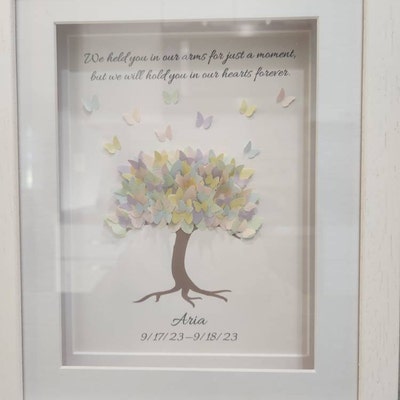 Baby Loss Butterfly Tree for Angel Baby Gift Miscarriage Keepsake ...