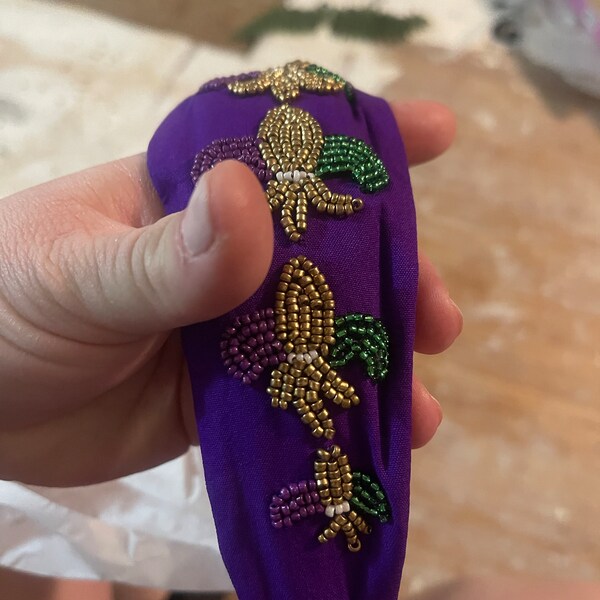 Mardi Gras Color Fleur De Lis Sequin Shawl Scarf