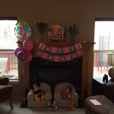 Minnie and Daisy Birthday Banner, Daisy Duck, Minnie Mouse, Daisy ...
