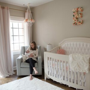 Organic Cotton Muslin Bunny Lovey Security Blanket - 12x15 Inch Baby Comfort Blanket In Natural Sand Color