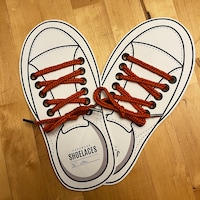 PRINTABLE Shoelace Display Cards Wrap Label Digital PDF Cut Out Sneaker ...