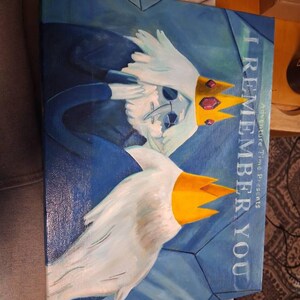 Adventure Time Art - Title Card - I REMEMBER YOU - Oil Painting on