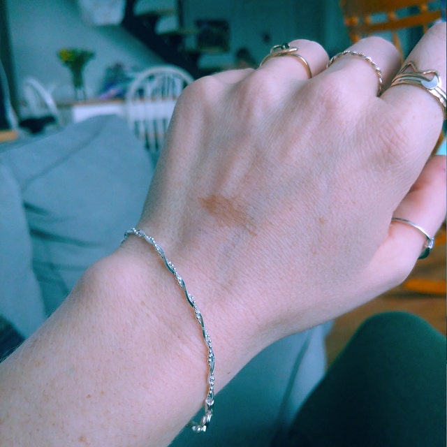 Twisted Chain Bracelet | .925 Sterling Silver (6.5
