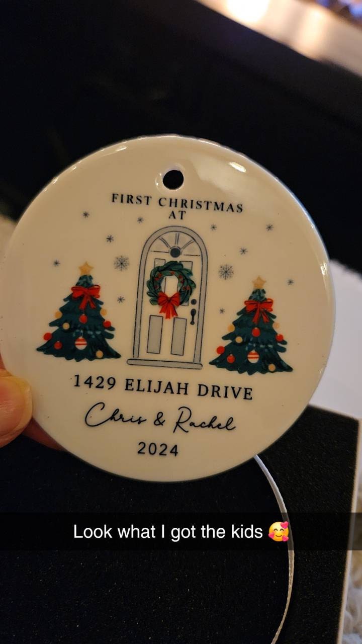New Home Ornament Personalized - Our New Home Ornament 2025 - New House Christmas Ornament -Housewarming Gift