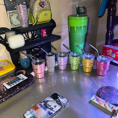 Shimmer Glass Can With Rhinestone Lid Shimmer Beer Can 16oz Shimmer ...