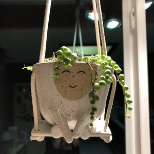 Hanging Planter Maya on Swing - Etsy