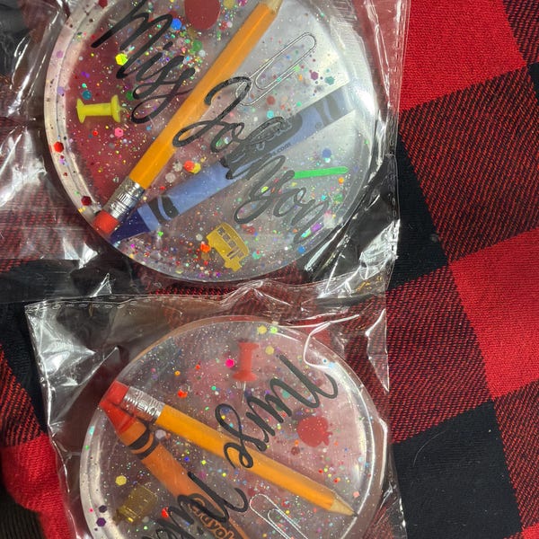 Personalized Unique Teacher Coasters or Teacher Paper Weight. Great ...