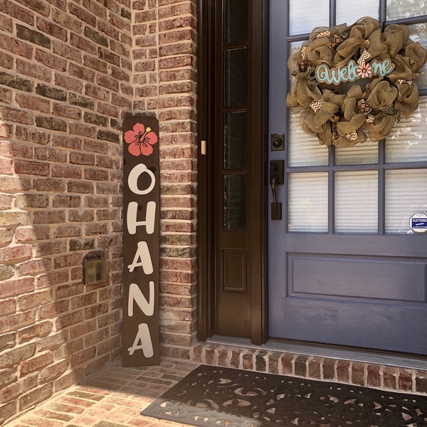 Welcome Sign for Front Porch With 3d Laser Cut Letters | Rustic ...