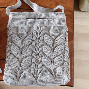 Spica embossed crochet bag pattern sale