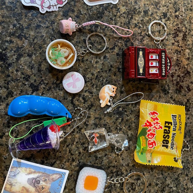 Heisei Retro Trinket Bundle: Handmade Japanese Keychains | Gifts