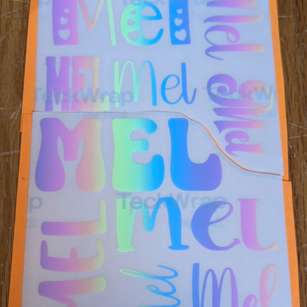 Personalized Vinyl Name Decal Sheets | Durable Custom Stickers for ...