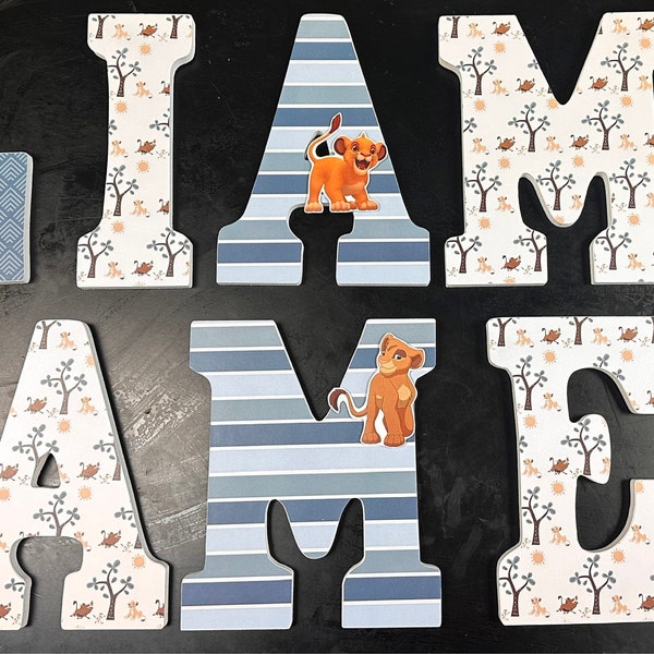 Lion King Letters Baby Lion King Adventure Lion King Nursery Decor Lion ...