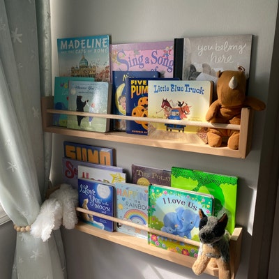 Nursery Bookshelf Natural Cedar custom Sizing Available Small Space ...