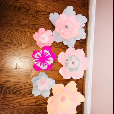 Giant Paper Peonies, Printable PDF Flower Templates, Peony PDF ...