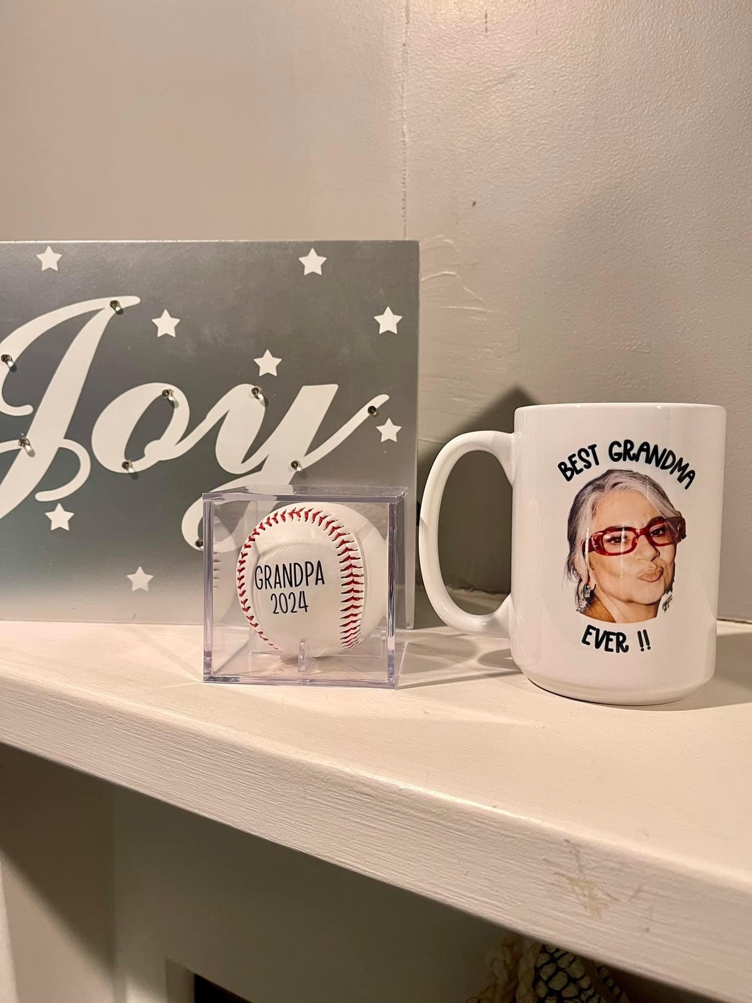 Custom Baseball Ball | Fathers Day Gifts | Baseball Gifts | Custom Photo Baseball | Wedding Gifts | Groomsmen Gifts | Father of the Bride