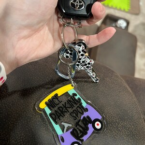 Bluey Inspired Grannies nice Parking Spot Rita Acrylic Keychain Etsy