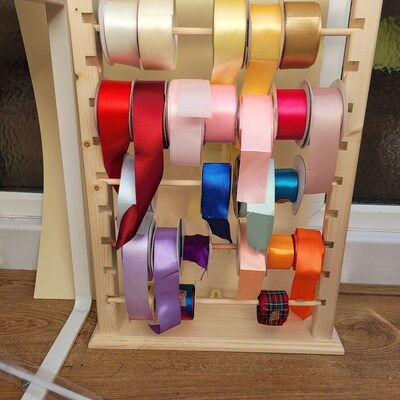 Wall Ribbon Rack Ribbon Holder WALL Mountable Ribbon Rack Craft Storage - Etsy