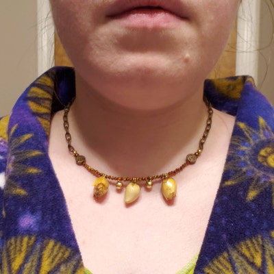 Firstmeet Boho Glass Bead & Shell Statement Necklace For Women – Adjustable Layered Jewelry - View #9