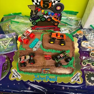 Monster Trucks Cake Topper. Monster Truck Cake Decoration. Off ...