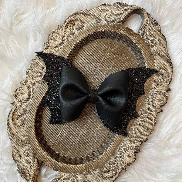 Halloween Bow Template Bat Bow SVG Bestseller Bat Hair Bow SVG