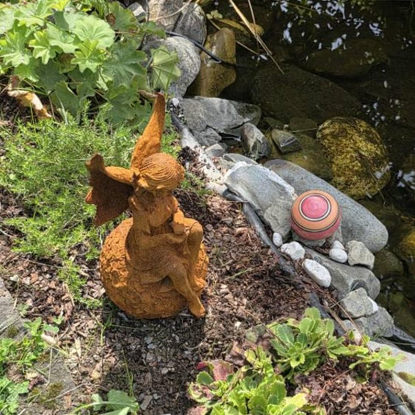 Gartenstecker Edelrost Motiv Schmetterling – Rustikale Gartendeko Aus Rostfreiem Metall