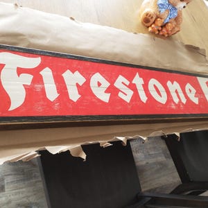 Rustic Firestone Tires Sign - Etsy