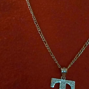 10k Yellow Gold Diamond Fine Bracelets Charms 10K Solid Yellow Gold Initial Letter Pendant - A-Z Any Alphabet Necklace Charm E Yellow Gold 10k Fine Bracelets Charms - Foto 5