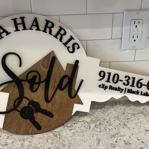 Realtor Key Sold Key for Closings Realtor Marketing Key Sign Closing ...