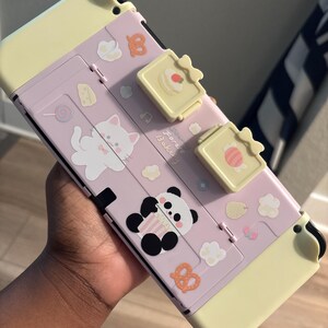 Starry Forest Cat Panda Cute Nintendo Switch Oled Case With Game