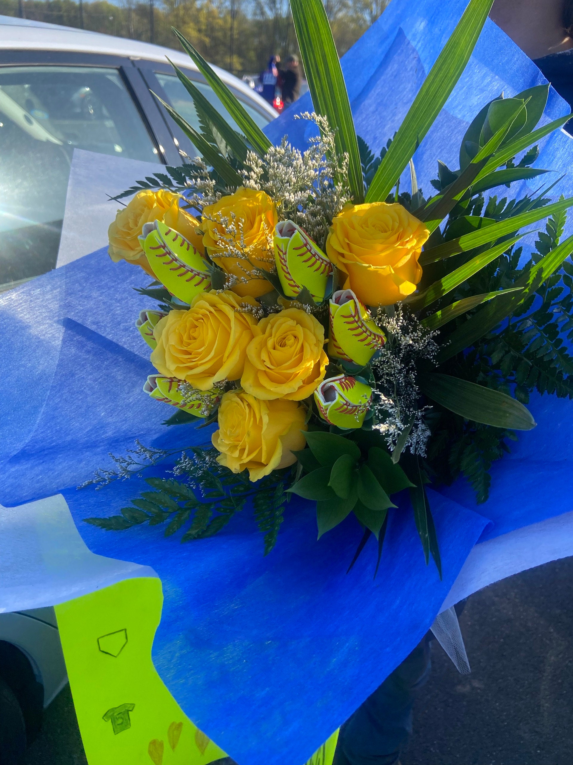 Softball Roses Select Qty Softball Gift Back to School
