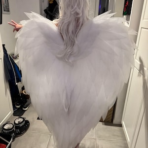 Large white wings, angel wings , wings for foto shoot Higth - 180cm/70inch