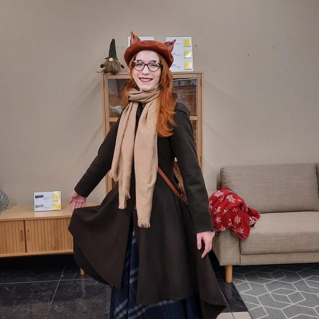 お値下げ◎boa quilting volume flare long coat I_am（アイアム）の「boa quilting volume flare long coat