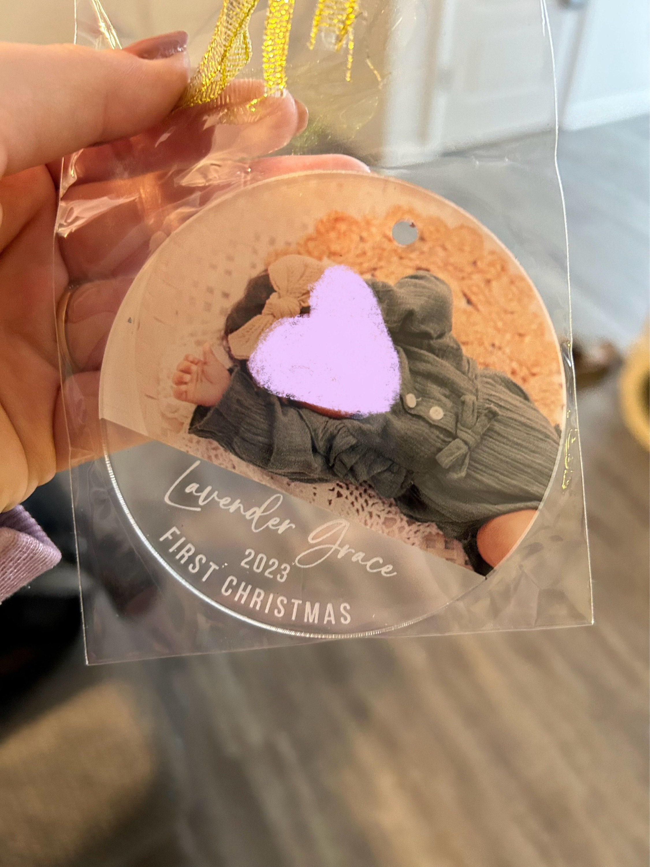 Personalized Baby&#39;s First Christmas, 2023 Christmas Ornament, First Christmas, Photo Ornament, Christmas Ornament, Custom Ornament, 2023