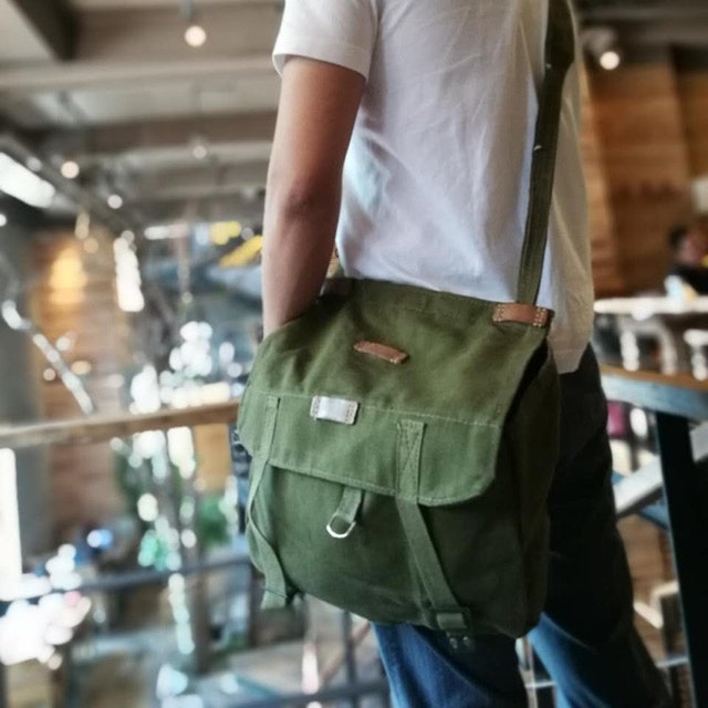 Army Bag Sweetbrar Classc Vntage Messenger Bag Orgnal Heavyweght