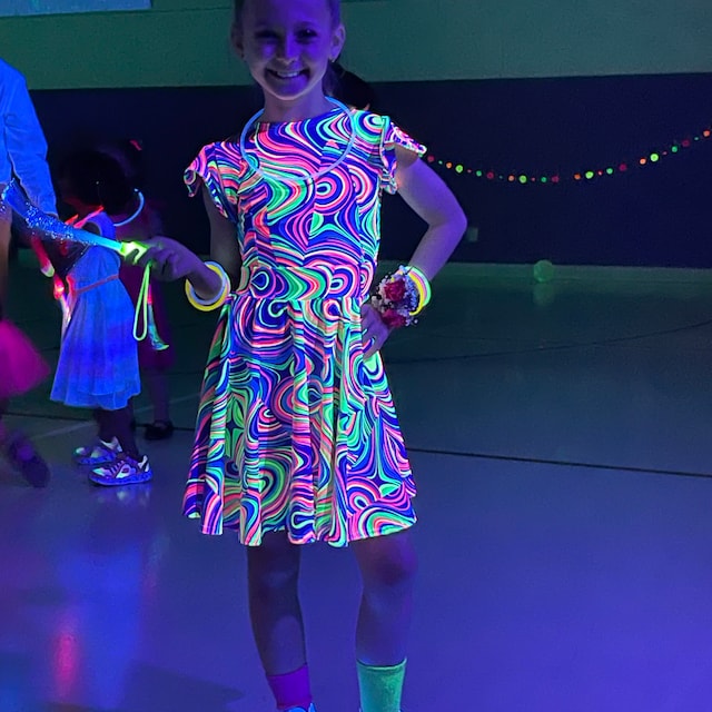 Girls neon dress hotsell