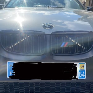 Bevinsee Barres D'Accolade V BMW E90 E91 E92 E93 - Grille Avant Tuning Bleu 2006-2013