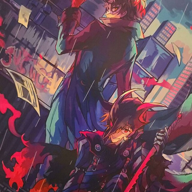 P5 ジョーカー＆クロウ ショータイム 11x14インチ プリント - Etsy 日本