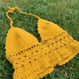 Remy Ruffle Bikini Top Crochet Pattern Adjustable, Beginner Friendly ...