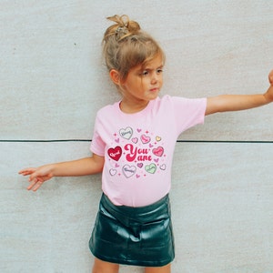 Kids Front & Back Pink Bella Canvas T-shirt Mockup Model Bundle Trendy ...