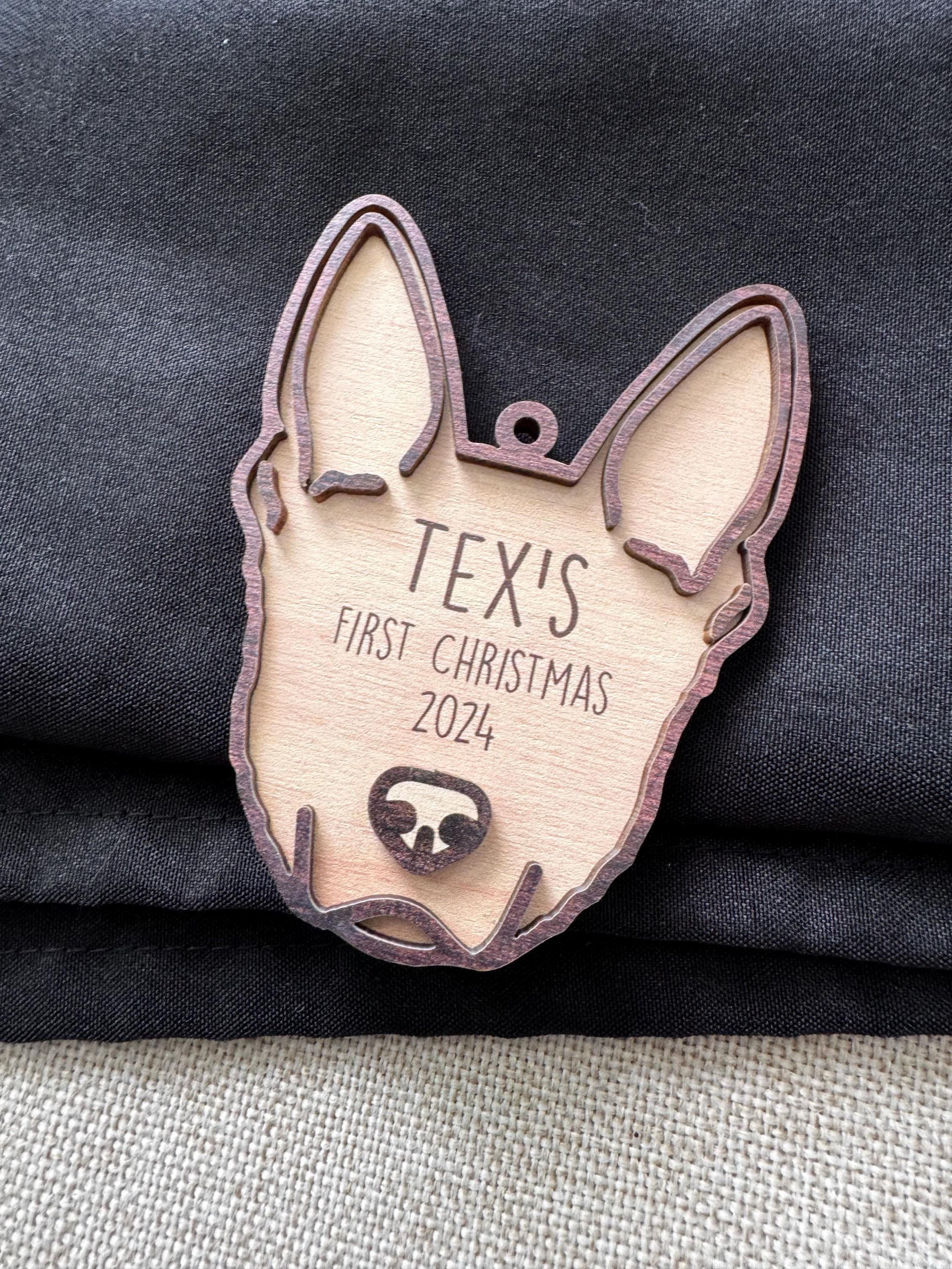 Personalized Dog Ornament, Dog First Christmas Ornament, Dog Lover Gift, Pet Ornament, Dog Lover Christmas Gift, Dog Ornament, Dog Gifts