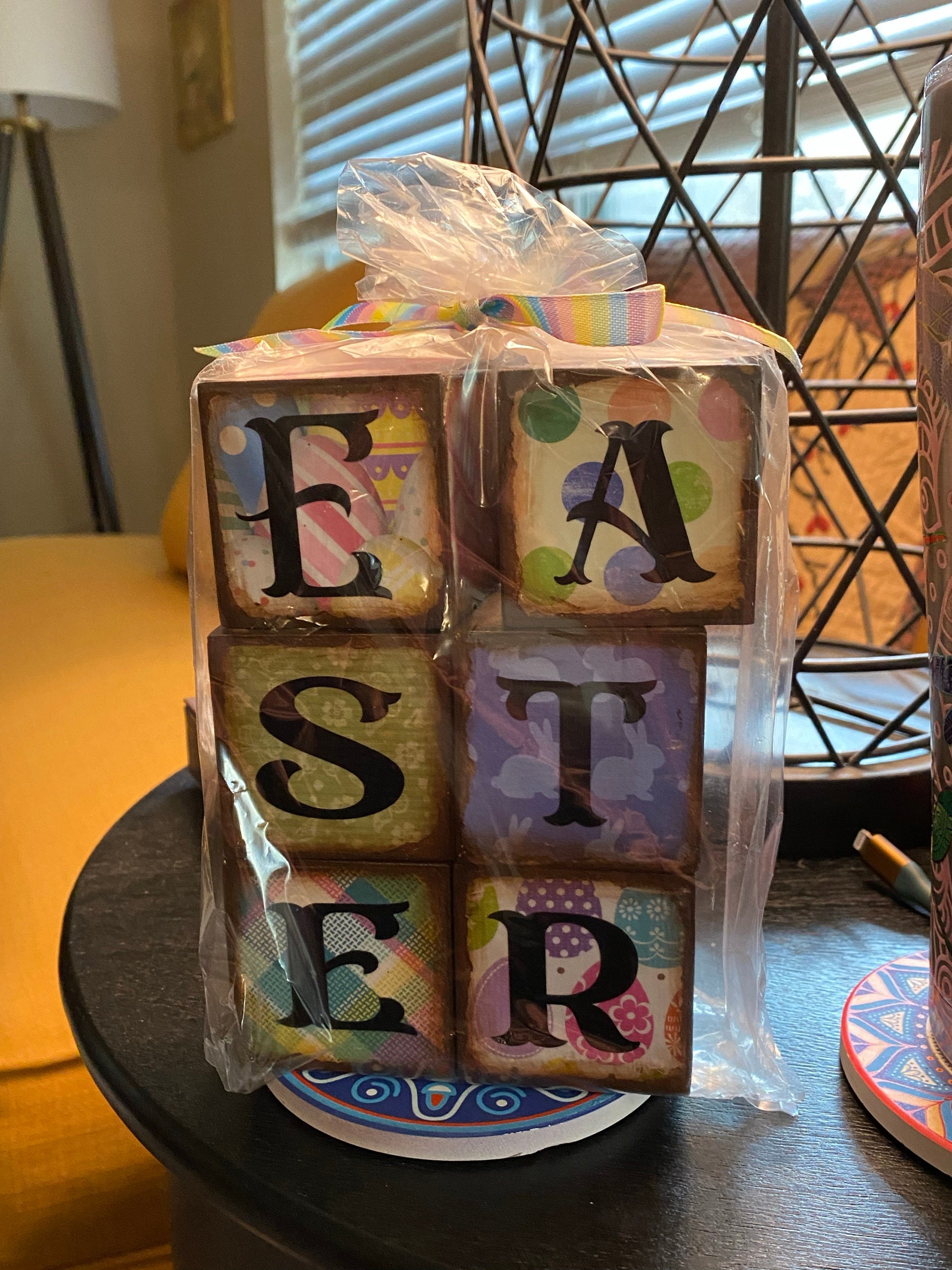 MADE TO ORDER-Easter Wood Blocks, Easter tier tray decor, Spring decor, farmhouse decor, wood blocks,