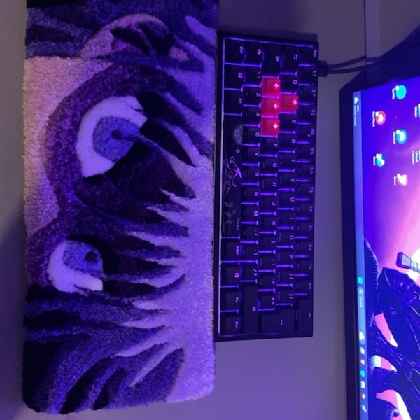 Keyboard Rugh Cover Design Tufted Keyboard Rug: Personalized Handmade Customizable Design (various ...