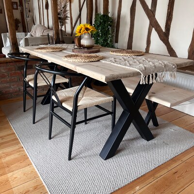 Chunky Industrial Steel Dining Kitchen Table Legs 710mm Tall - Etsy UK