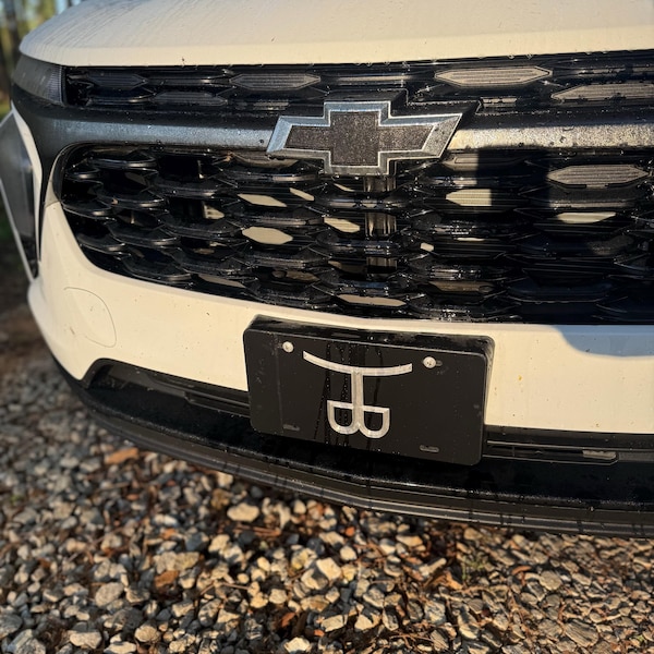 Targa Personalizzata YAMAHA BLVD | Alluminio Nero Diamantato, Smaltato, Per Auto