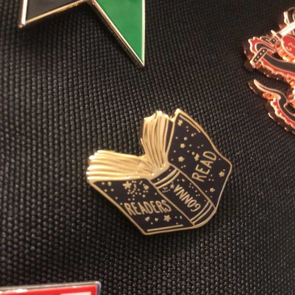 Readers Gonna Read Book Enamel Pin - Book Enamel Pin – Book Lover Gift ...