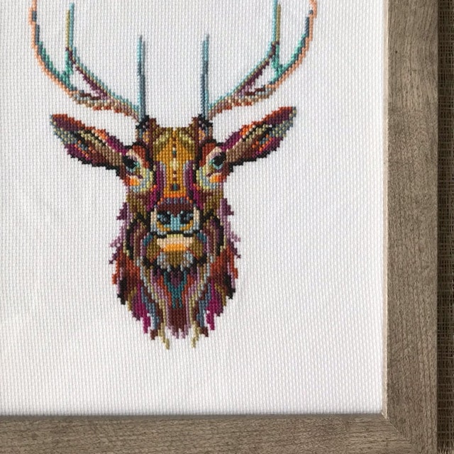 Mandala Deer #P240 Cross Stitch Embroidery PDF Pattern Download | Cross Stitch Patterns | Needlepoint | Stitch Design | Stitch Patterns