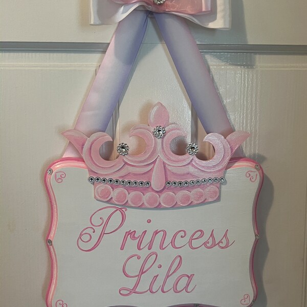 Personalized Princess Sign, Girls Hand Painted - Etsy