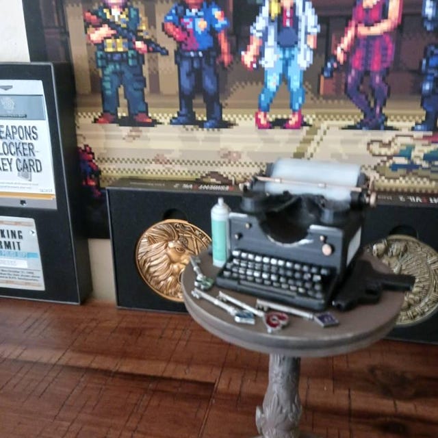 バイオハザード対応 1/6スケール タイプライター、テーブル、キー