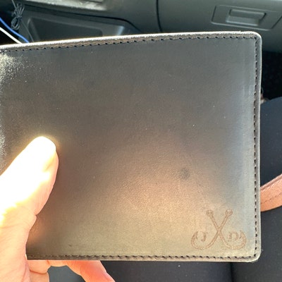 Leather Wallet, Personalized Christmas Gift Mens Wallet, Anniversary ...
