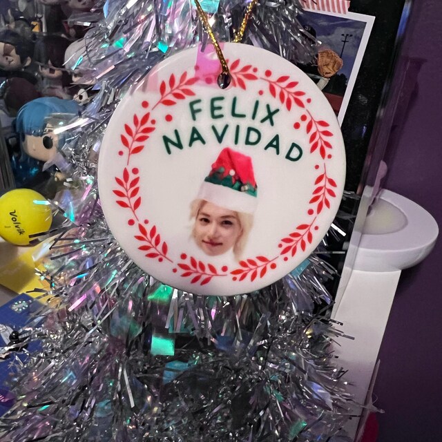 Stray Kids Felix Christmas Ornament Felix Navidad Holiday Decor K